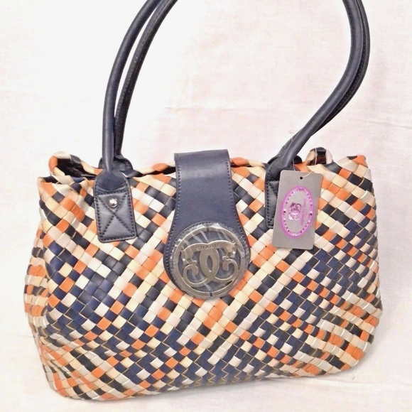 SHARIF Tri-Colored Nappa Leather & PVC  Shopper - Picture 1 of 8
